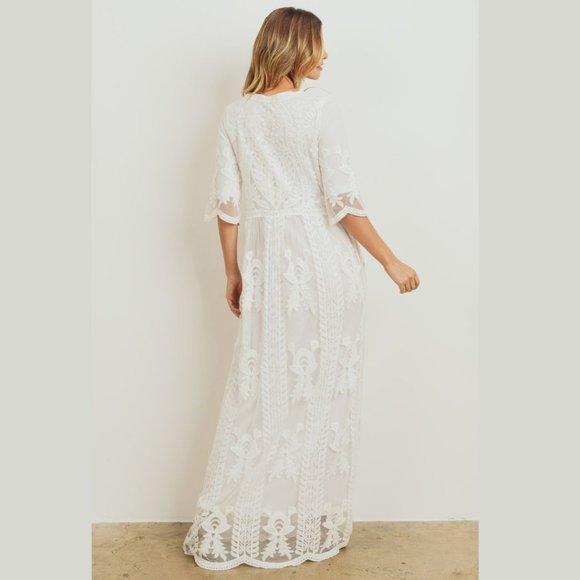 Safflower Lace Maxi Dress (IKD2340S) - DEFECT - Picture 9 of 9